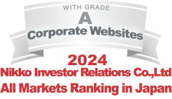 <a href="https://www.nikkoir.co.jp/" target="_blank">
<img src="E3_A_nikkoir2024.png" width="●●" height="▲▲" border="0" alt="WITH GRADE A Corporate Websites 2024 Nikko Investor Relations Co.,Ltd. Ranking in all listed companies in Japan">
</a>